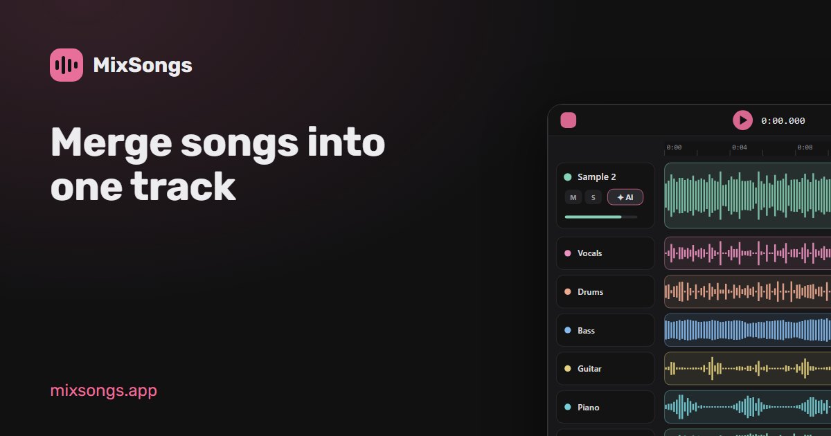 Merge Songs Online – Join MP3 & Audio Files Free | MixSongs
